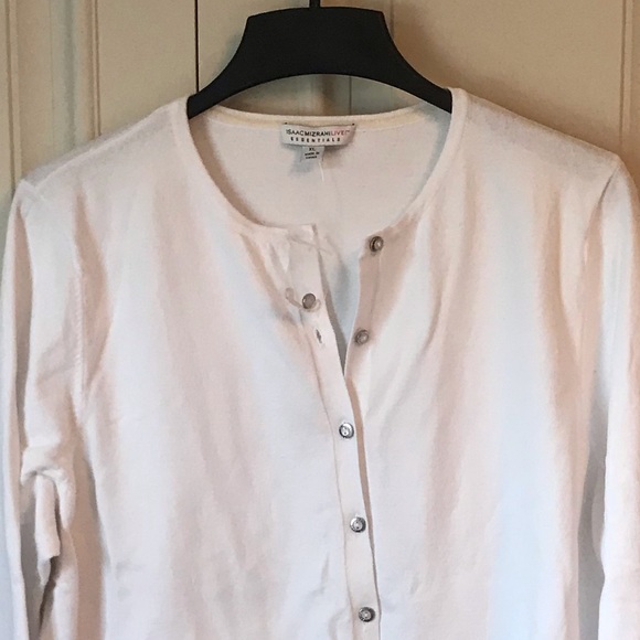 Isaac Mizrahi Tops - NWT Isaac Mizrahi Essentials Cardigan, White